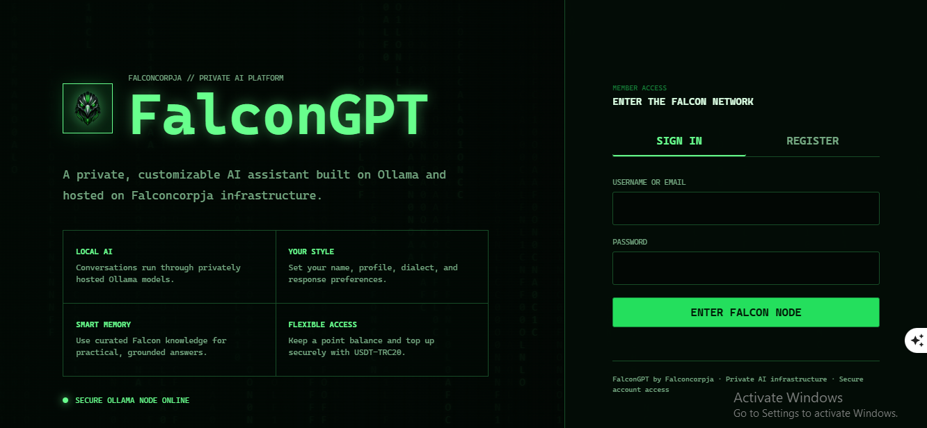 FalconGPT AI assistant product